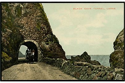 England, Larne, Black Cave Tunnel. Valentine no. 45856.