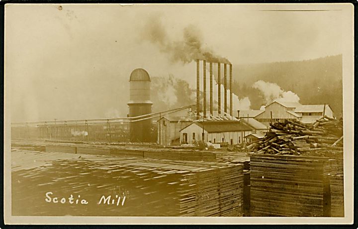USA, California, Pacific Lumber Company Scotia Mill savværk. 