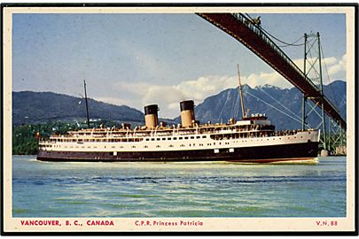Princess Patricia, S/S, Canadian Pacific Railway i Vancouver.
