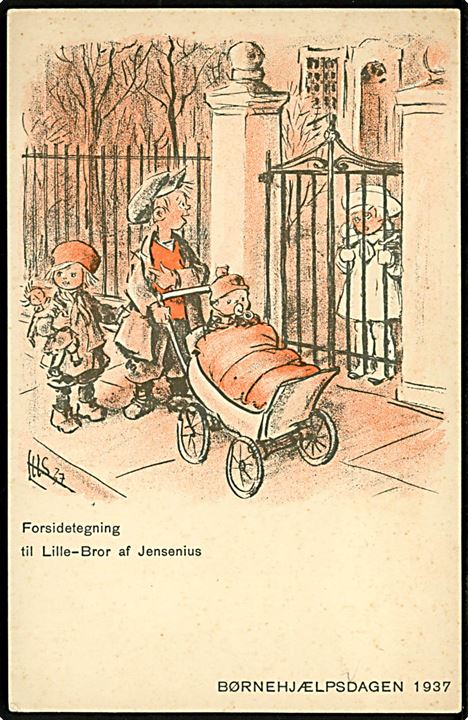 Herluf Jensenius: Børnehjælpsdagen 1937 med Lille Bror. V. Søborg u/no.