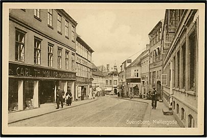 Svendborg. Møllegade med Carl Th. Møllers Møbelmagasin. Stenders Svendborg no. 176. 