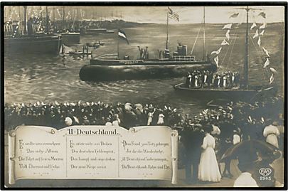 Tysk handels-ubåd Deutschland hjemkommet til Tyskland efter Amerika rejse.