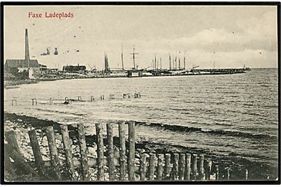Fakse Ladeplads. Parti ved Havnen. P.N. Tinglev no. 804.