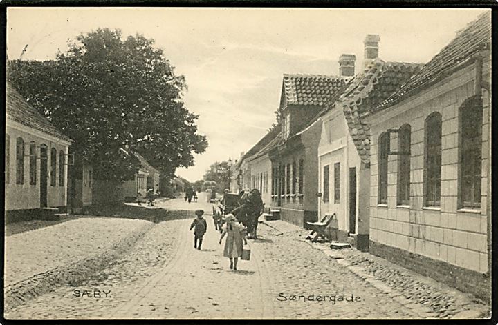 Sæby, Søndergade. Stenders no. 13198.