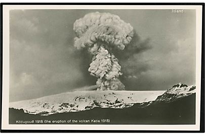 Island, Vulkanen Katla's udbrud i 1918. B. Pálsson u/no.