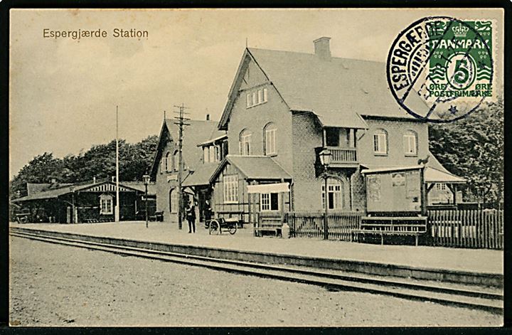 Espergærde jernbanestation. J. Møller no. 307.