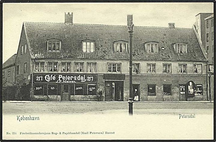 Café Petersdal, København. E. Petersen no. 254.