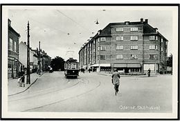 Odense. Skibhusvej med sporvogn. Stenders Odense no. 362. 