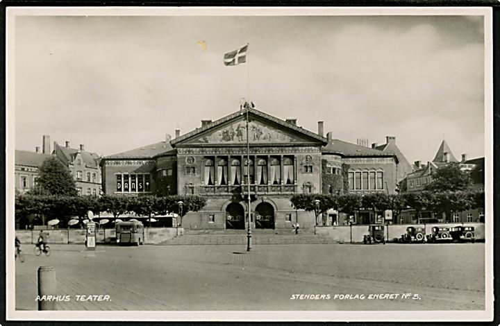 Aarhus, Theater med automobiler. Stenders no. 5.