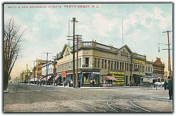 Smith & New Brunswick Streets, Perth Amboy, New Jersey. F. G. Temme Co. Orange N. J. and Leipzig, Germany no. 223.