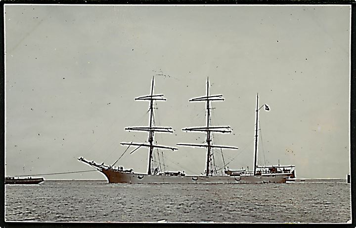 Storesand, stålbark af Christiansand. Fotokort u/no. Sænket af tysk ubåd U33 d. 4.9.1915 på rejse fra Iquique – Liverpool med nitrat.