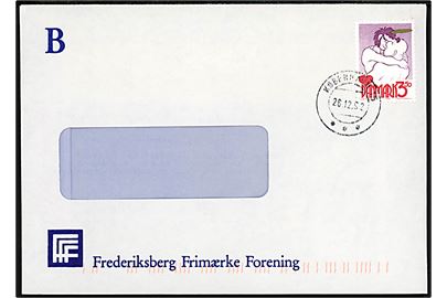 3,50 kr. Tegneseriefigur på rudekuvert annulleret med interessant postsparestempel København 15 *** d. 26.12.1992.