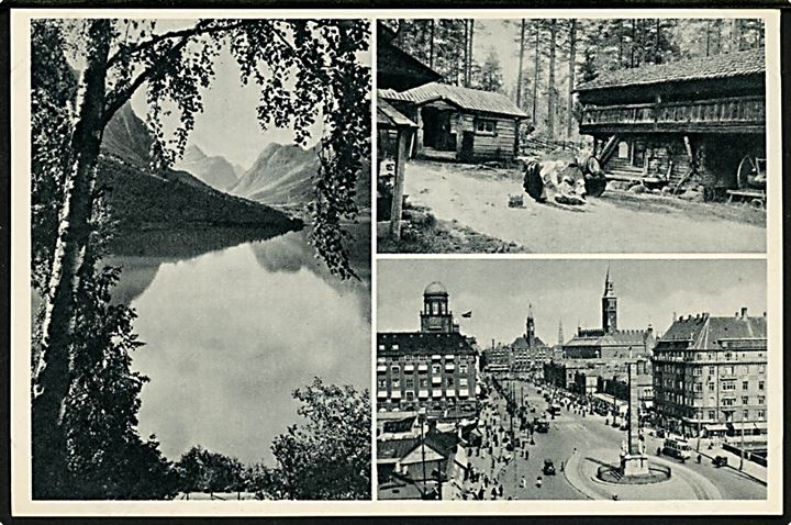 (30) øre fortrykt reklame-brevkort fra København d. 30.8.1950 til Post of Spain, Trinidad. Ikke postal.