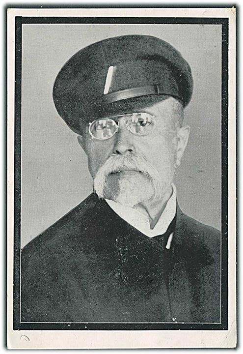 50 h. Masaryk annulleret med særstempel Lany d. 21.9.1937 på maxi-kort i anledning af Thomas G. Masaryk's død d. 14.9.1937.