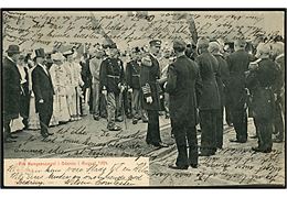 Odense, Kongebesøg med Chr. IX ved kanalindvielsen i 1904. H.H.O. no. 1185.