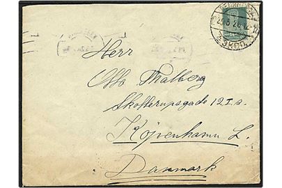 14 kopec på brev fra Rusland d. 25.5.1926 til København.