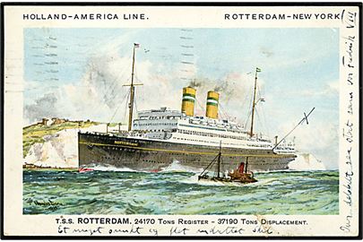 Rotterdam, S/S, Holland-Amerika Linie på ruten Rotterdam-New York. 