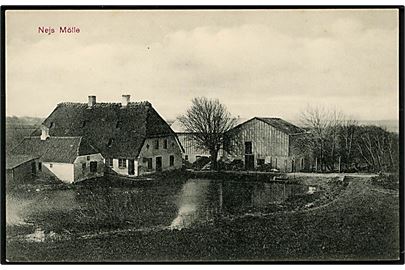 Nejs mølle (vandmølle) ved Broager. C. C. Biehl 1907