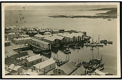 Hammerfest. Udsigt over havnen. K.K. Bergen no. 1602.