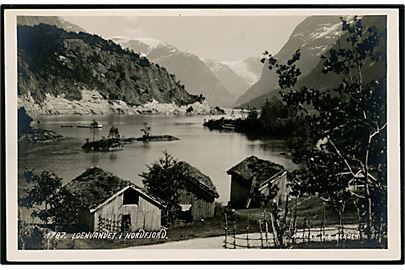 Loenvandet i Nordfjord. Fotokort K.K. Bergen no. 1787.