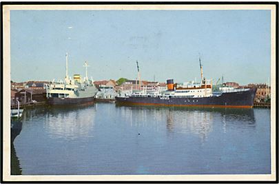 Vistula, M/S, DFDS rutebåd og færgen Peder Wessel i Frederikshavn. Stenders no. 6.