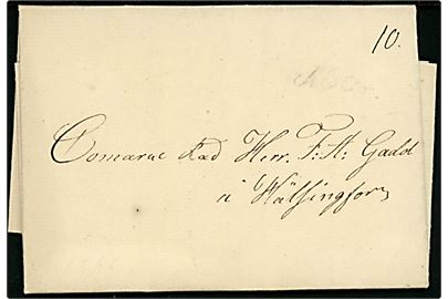 1838. Francobrev med langt indhold dateret d. 14.3.1838 og liniestempel Åbo. til Helsingfors. 