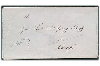 1848. Brev påskrevet Frit med langt indhold dateret Jettehöi ved Gisselfeldt d. 20.3.1848 til Odense.