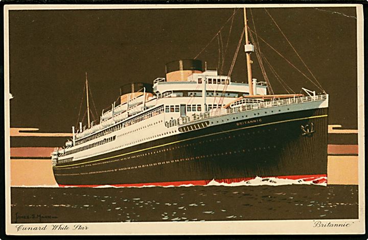 Britannic, M/S, Cunard White Star Line. 