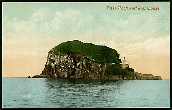 Scotland, Bass Rock ved Firth of Forth med fyrtårn. 