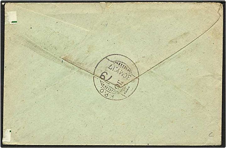 Feltpostbrev fra Indien d. 10.5.1917 til Devon, England.