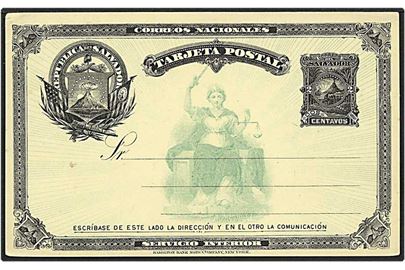 2 centavos sort helsag fra El Salvador.