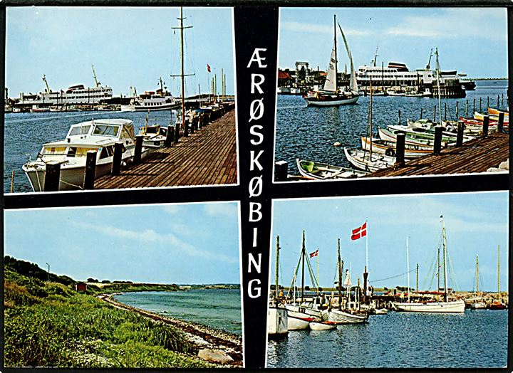 Ærøskøbing, partier med bl.a. færgehavn. Creutz no. 143523013-1980.