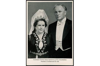 Islands præsident og hustru. Thorvaldsen forening u/no.