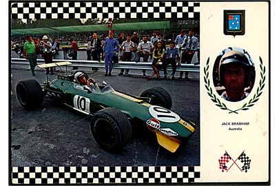 Racerkører Jack Brabham, Australien. Vinder af Formel 1-mesterskabet i 1959, 1960 og 1966.