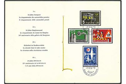 Samlemappe nr. 1 med italiensk tekst i afstemplingen fra Bern, Schweiz, d. 1.33.1956.