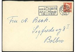 30 øre Fr. IX på brev annulleret med TMS Husk Solgaven til de blinde GIRO nr.337 / København OMK.23 d. 16.6.1960 til Bolbro.