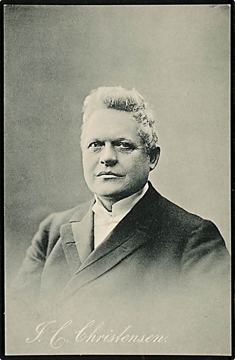 I. C. Christensen, (1856-1930), Konseilspræsident. U/no.