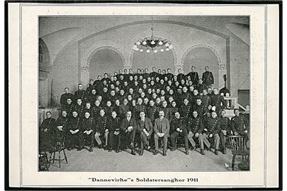Dannevirkes Soldatersangkor 1911. Medlemskort for Foreningen Dannevirke 1912. 