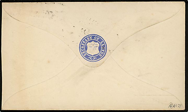 2½d Victoria single på fortrykt kuvert fra Secretary of Lloyds i London d. 22.12.1884 til Varde, Danmark. 