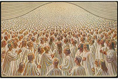 Religion: Heinrich Dohm. Den store hvide Flok. Alex Vincents Kunstforlag Maleriserie no. 95