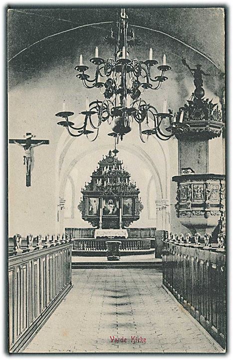 Kirkens indre i Varde. Warburgs Kunstforlag no. 1541.