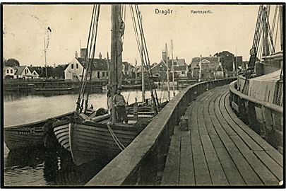 Dragør, havn med fiskefartøj. Knackstedt & Näther u/no.