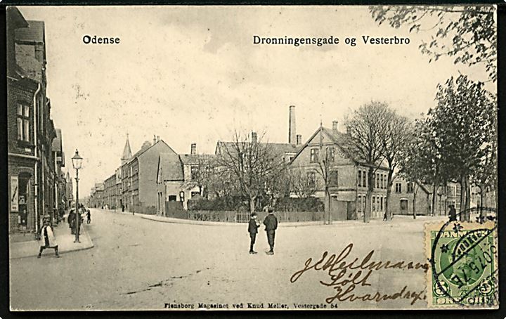 Odense, Dronningensgade og Vesterbro. Flensborg Magasinet ved Knud Møller u/no.