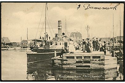 Ringkøbing havn med Prins Hamlet. N.P. Holms no. 28126. 
