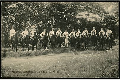 D.V.I., St. Croix. Mounted Gendarmes. R.D. Benjamin u/no. 