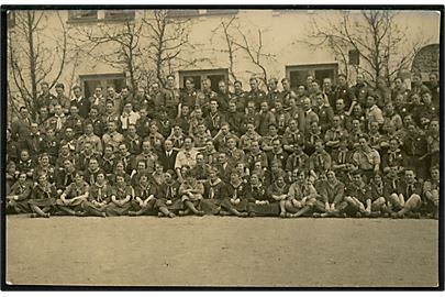 4. Akela kursus på Ryslinge Højskole april 1927 sammen med Wood Badge kursus og alm. spejder Førerkonference. Fotokort u/no. 