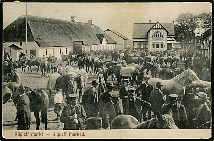 Kliplev (Klipleff) marked med heste. A. Juul u/no.