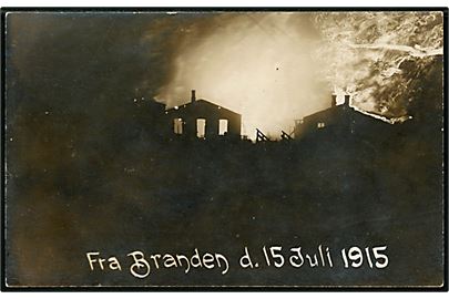 Købh., Banegaardsbranden i pakhus 3 og 4 d. 15.7.1915. U/no.