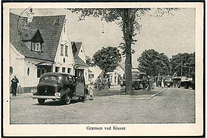 Krusaa, grænsen med grænsekontrol af automobiler. C. C. Biehl no. 1225.