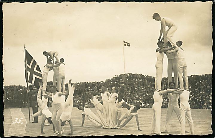 Nordisk Idrætsstævne ved Dybbøl 1928. Fotograf J. Boisen, Sønderborg.